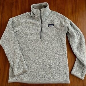 Patagonia Gray Heather Quarter-Zip Better Sweater Fleece Mock Neck - XS/S